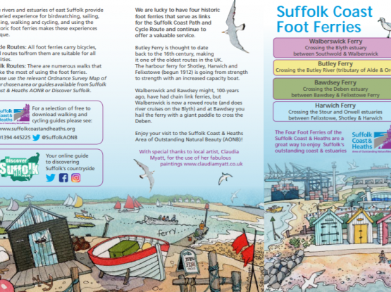 An image showing the visitor guide for Suffolk Coast Foot Ferries