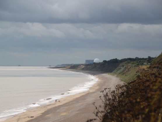 Sizewell Nuclear Plant seen from a beach